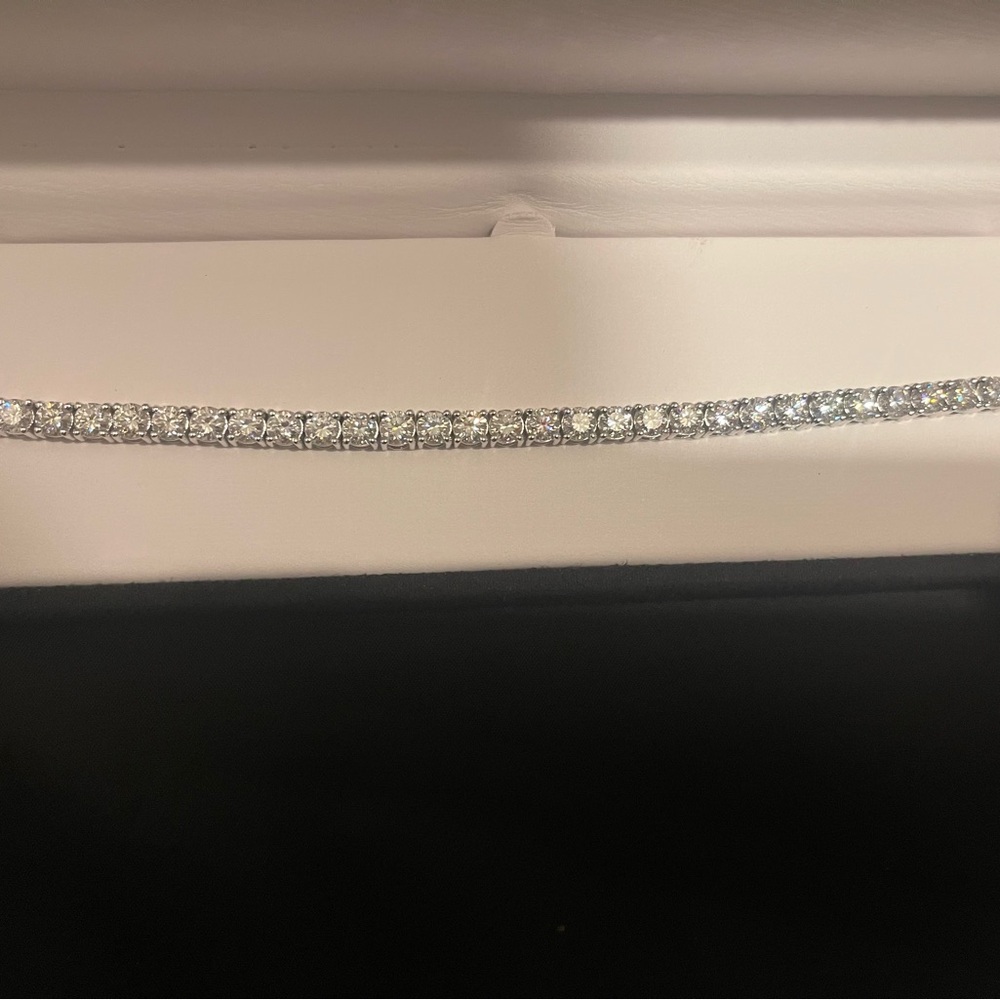 Moissanite fire bracelet
